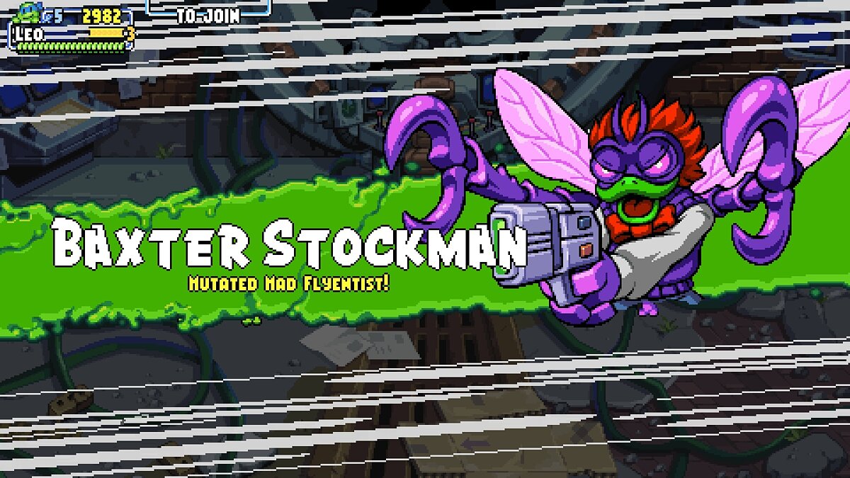 Teenage Mutant Ninja Turtles: Shredder&#039;s Revenge — Бакстер Стокман в новых цветах