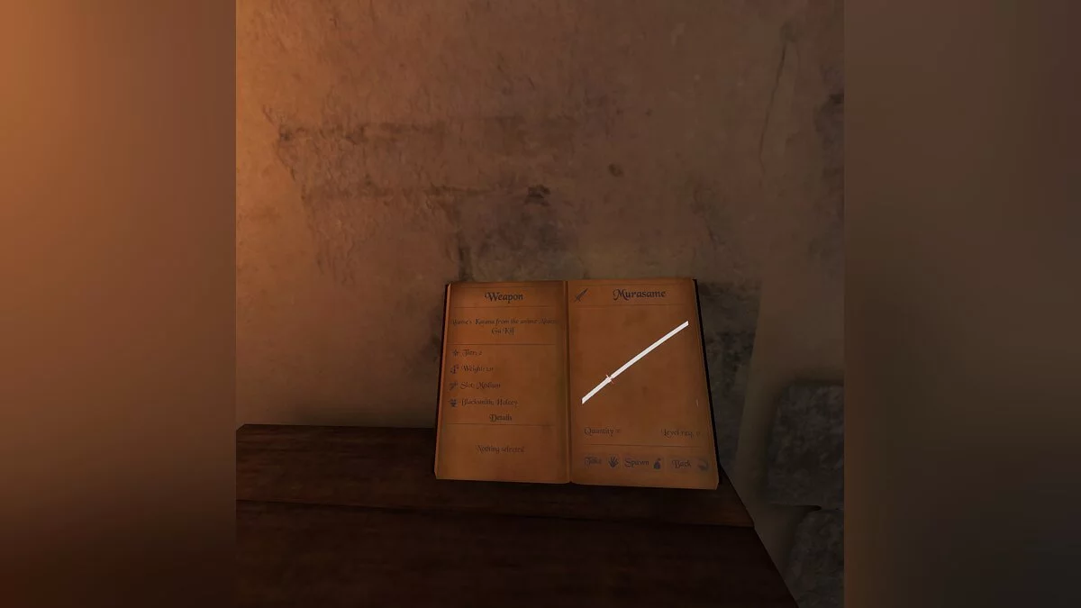 Blade and Sorcery — Мурасаме из аниме Akame Ga Kill