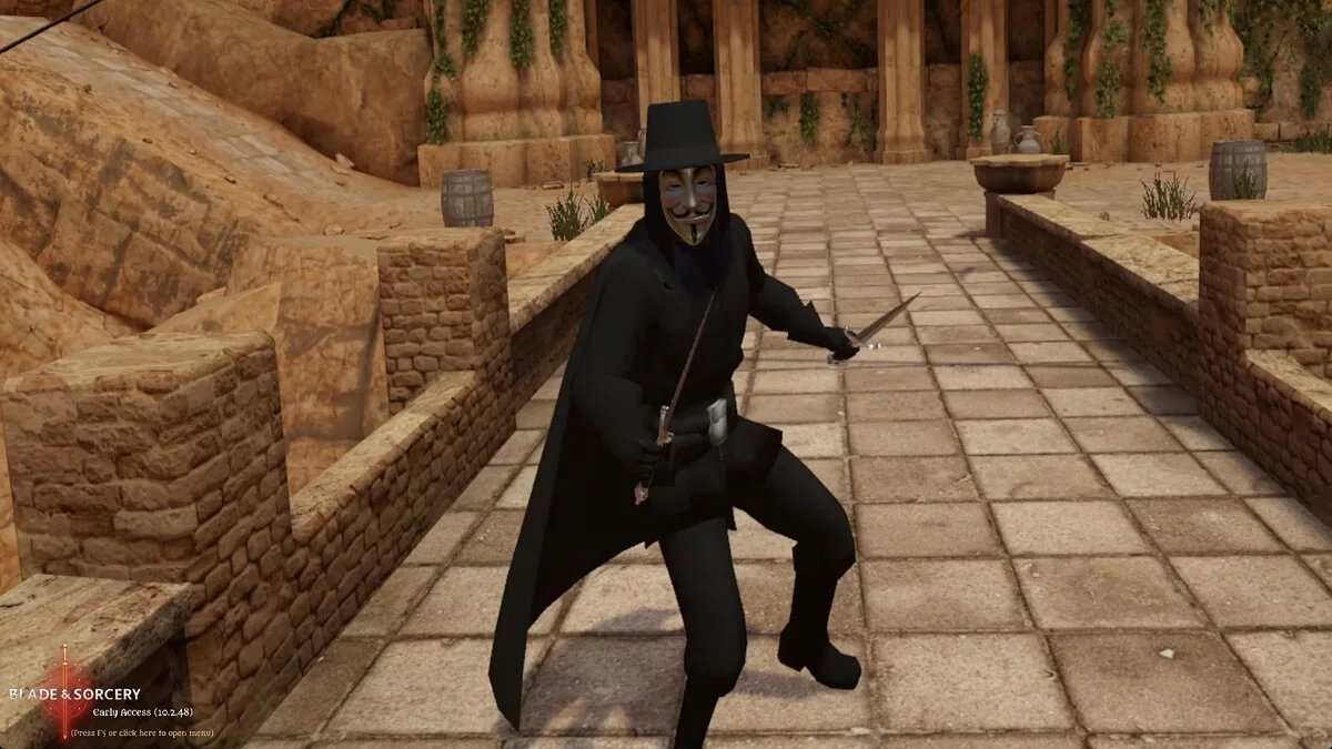 Blade and Sorcery — Ви из фильма «V значит Вендетта»