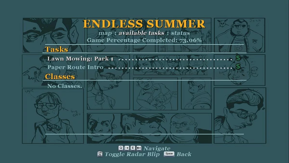 Bully: Scholarship Edition — Сохранение — 73.06% пройденная сюжетная линия, все доп. задания и уроки