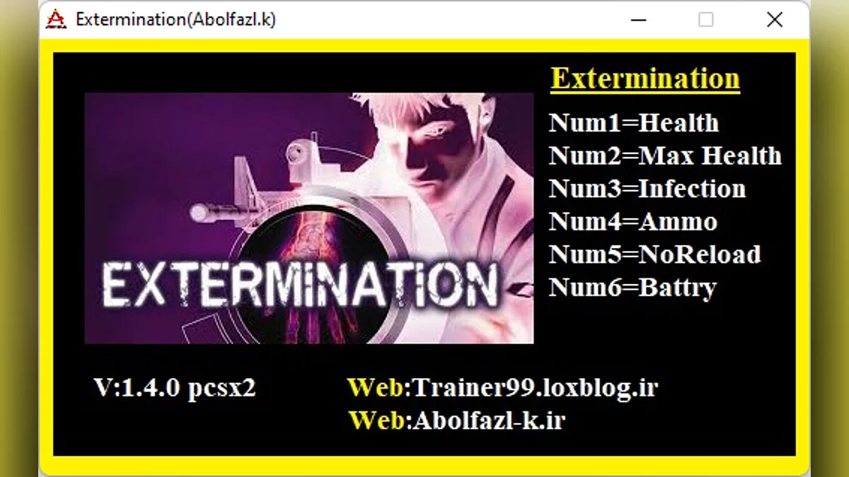 Extermination — Трейнер (+6) [1.4.0: PCSX2]