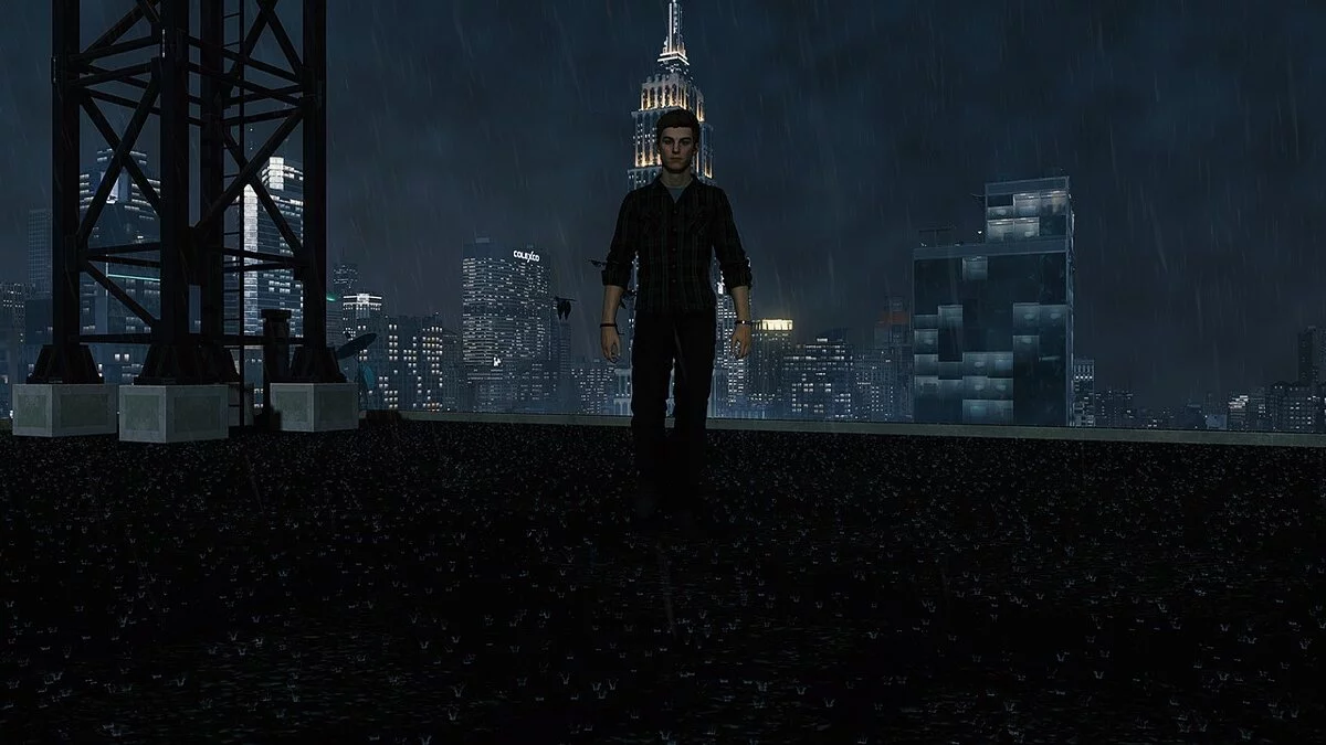 Marvel&#039;s Spider-Man Remastered — Дождь в ночное время