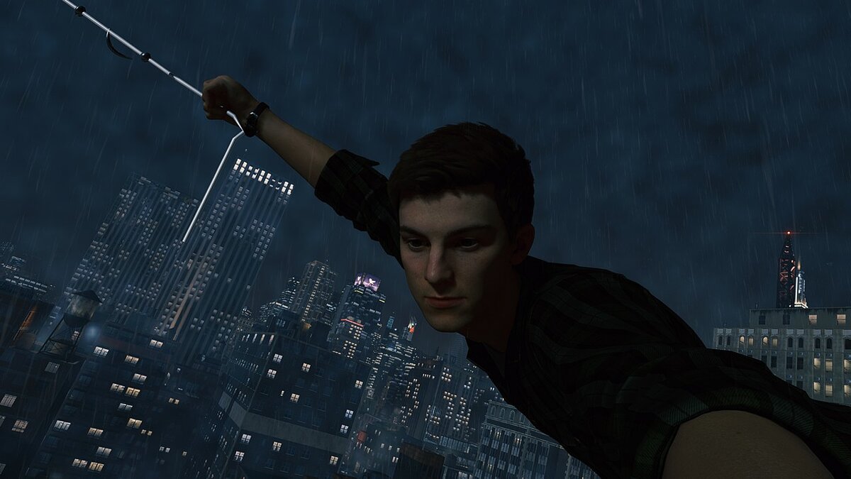 Marvel&#039;s Spider-Man Remastered — Дождь в ночное время