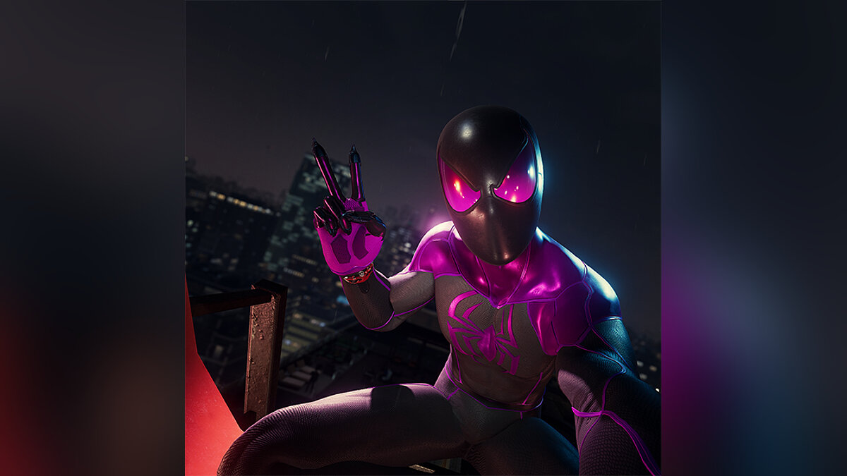 Marvel&#039;s Spider-Man Remastered — Неоново-розовый костюм