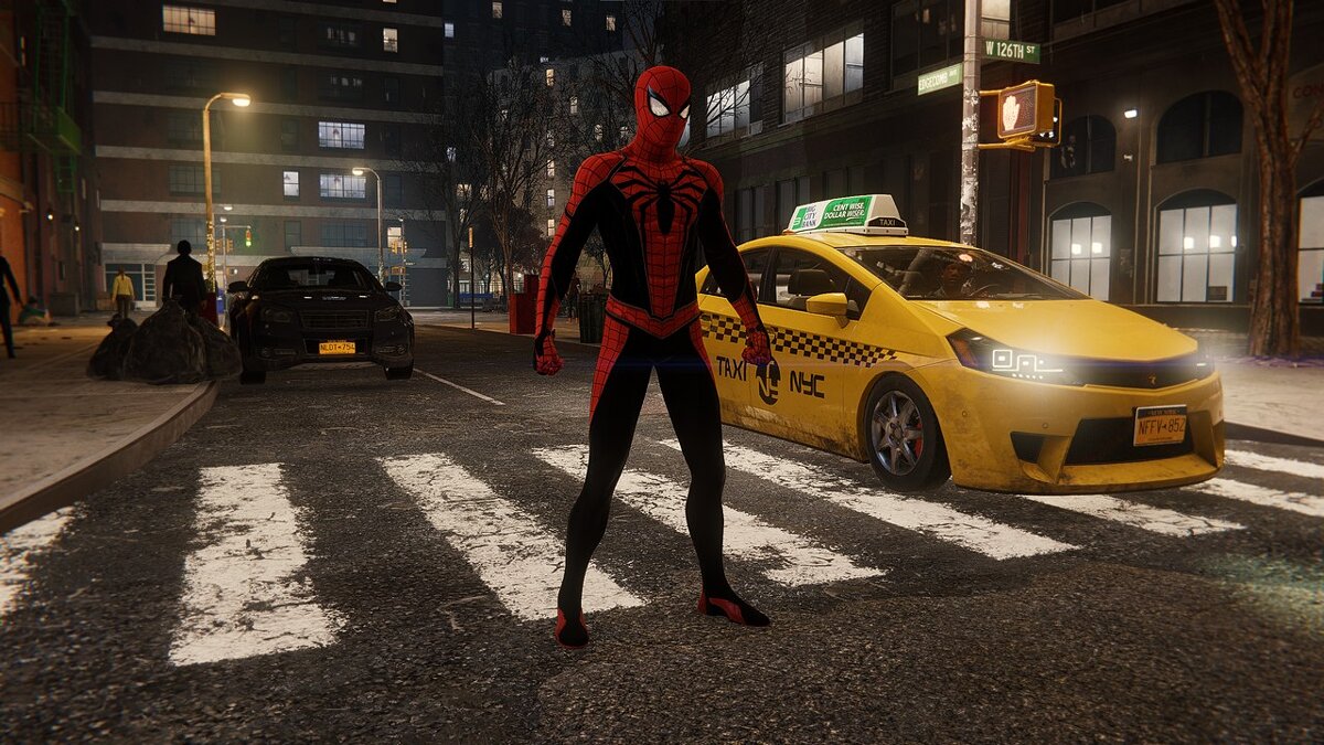 Marvel&#039;s Spider-Man Remastered — Черный и красный мод улучшенного костюма