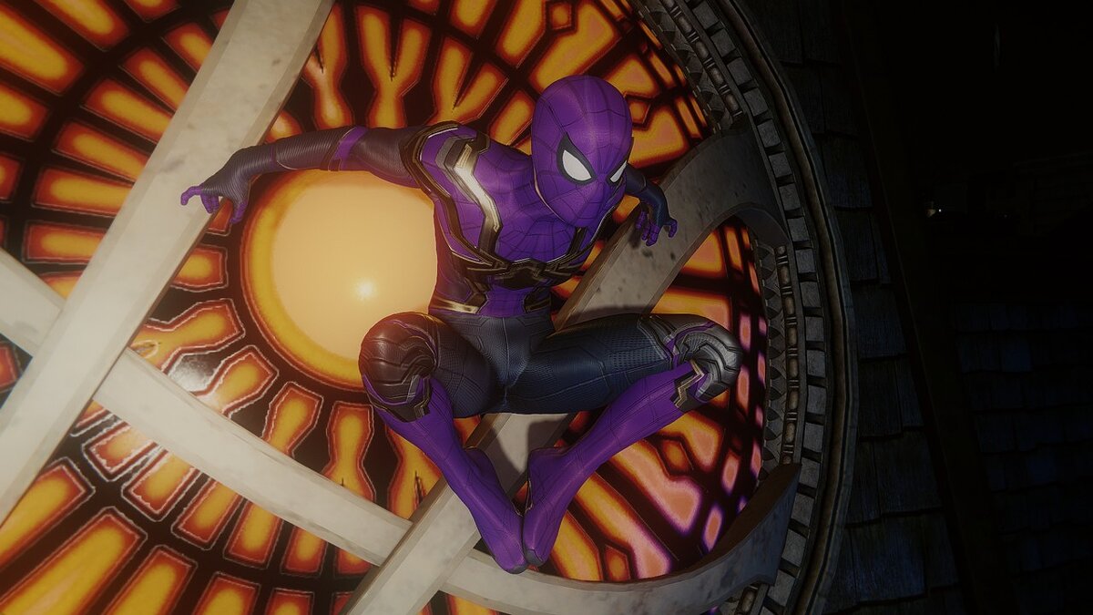 Marvel&#039;s Spider-Man Remastered — Фиолетовый гибридный костюм