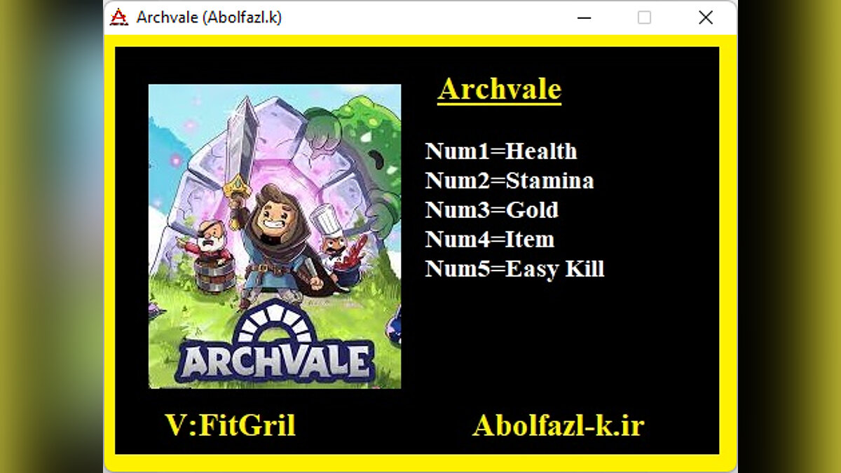 Archvale — Трейнер (+5) [1.1]