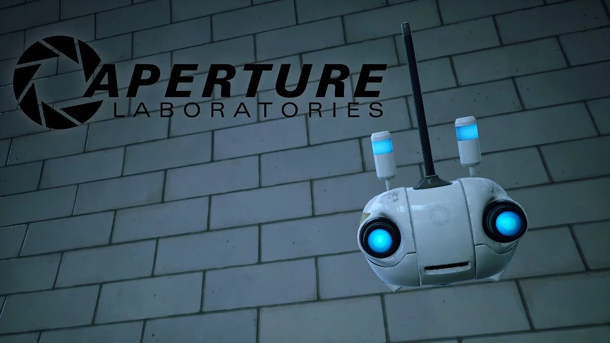 Stray — Дрон-компаньон в стиле Portal 2