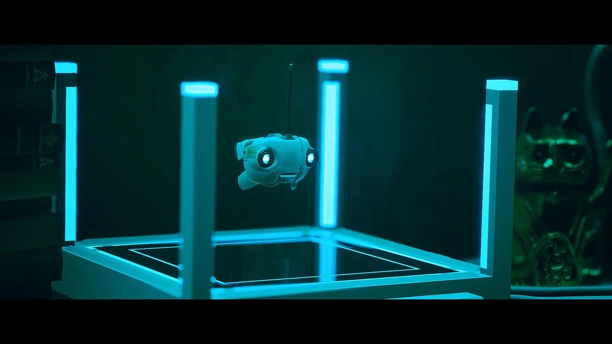 Stray — Дрон-компаньон в стиле Portal 2