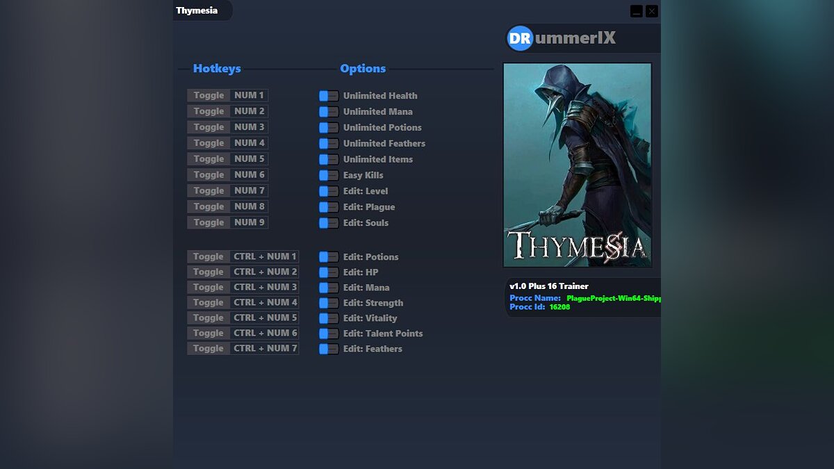 Thymesia — Трейнер (+16) [Game Version: 1.0] 