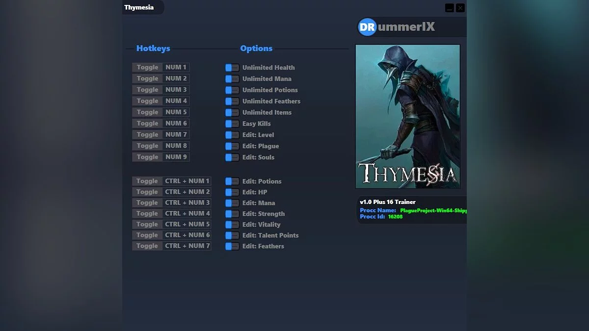 Thymesia — Трейнер (+16) [Game Version: 1.0] 
