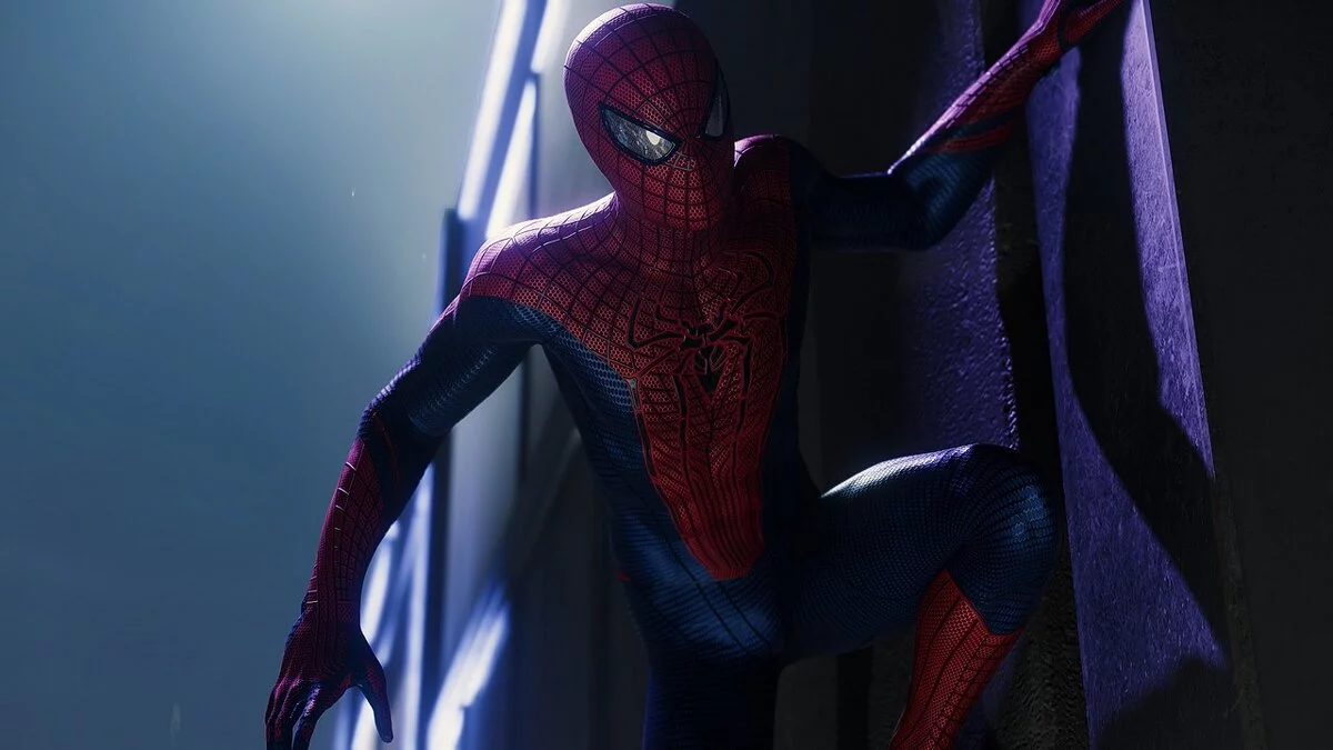 Marvel&#039;s Spider-Man Remastered — Удивительный костюм - темно-синий с серебряными линзами
