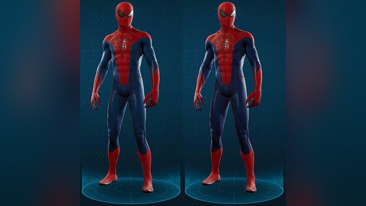 Marvel&#039;s Spider-Man Remastered — Удивительный костюм - темно-синий с серебряными линзами