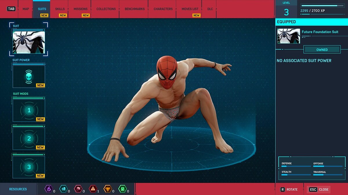 Marvel&#039;s Spider-Man Remastered — Нижнее белье в начале игры