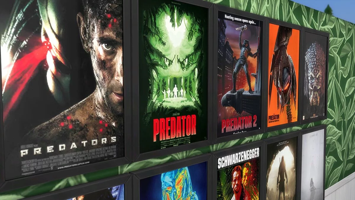 The Sims 4 — Коллекции плакатов с «Чужим» и «Хищниками»