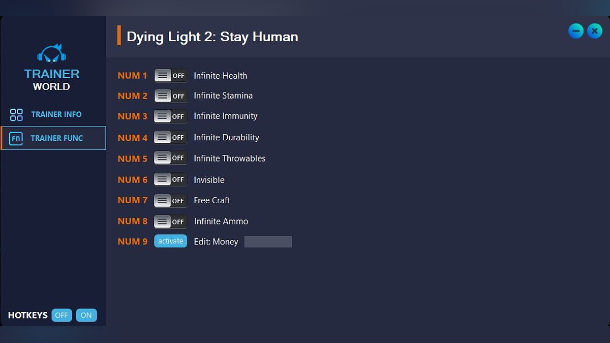 Dying Light 2 Stay Human — Трейнер (+9) [v1.4.2 Fix] / Трейнеры / Читы