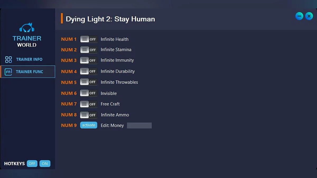 Dying Light 2 Stay Human — Трейнер (+9) [v1.4.2 Fix] 