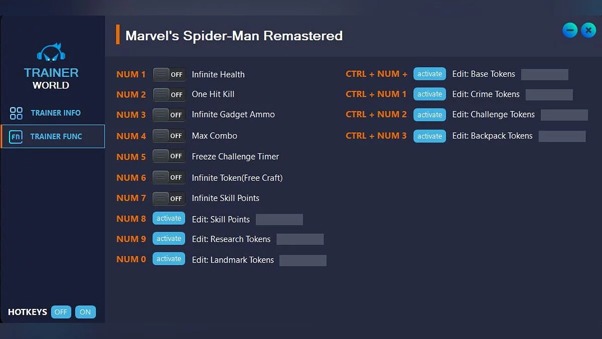 Marvel&#039;s Spider-Man Remastered — Трейнер (+14) [v1.817.1.0]