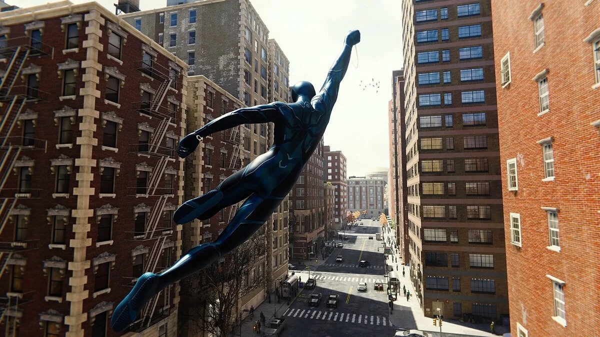 Marvel&#039;s Spider-Man Remastered — Темно-синий костюм «Фонд будущего»