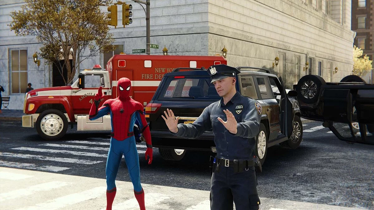 Marvel's Spider-Man Remastered — Точная форма полиции Нью-Йорка