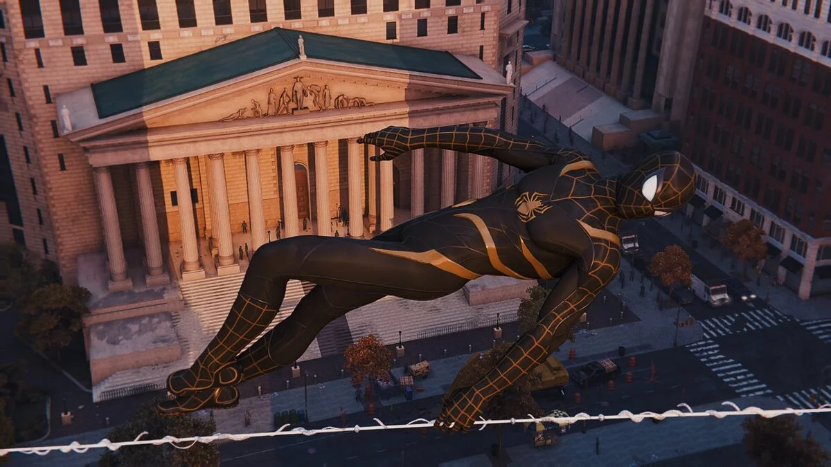 Marvel&#039;s Spider-Man Remastered — Черно-золотой костюм «Секретные войны»