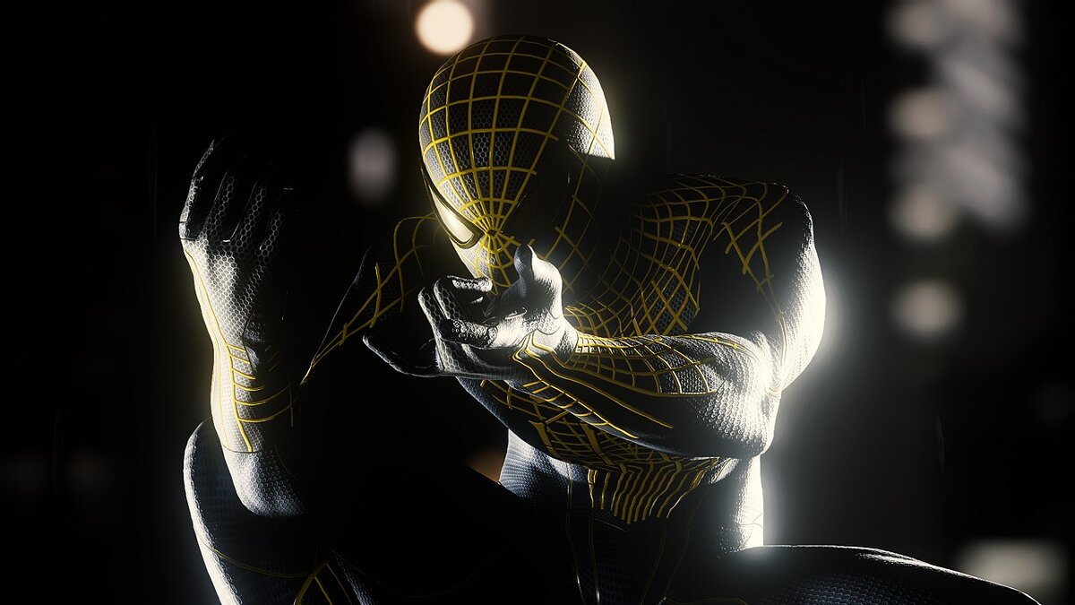 Marvel&#039;s Spider-Man Remastered — Роскошный черный удивительный костюм