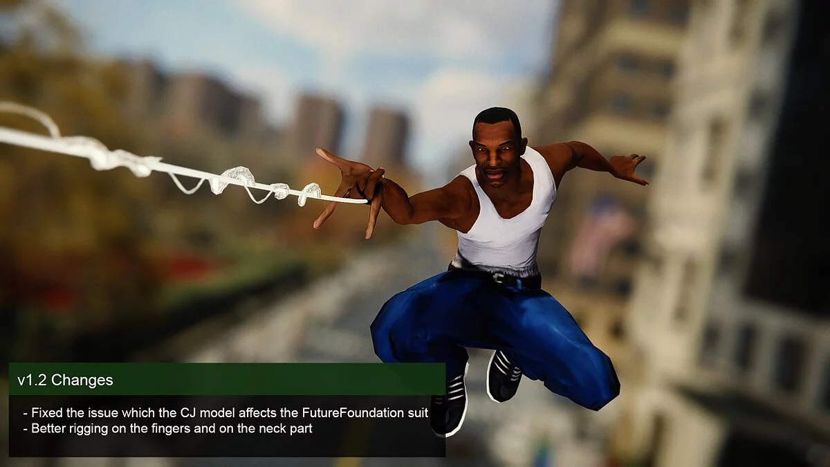 Marvel's Spider-Man Remastered — Си Джей из игры GTA San Andreas