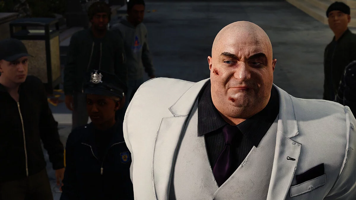 Marvel&#039;s Spider-Man Remastered — Кингпин в черно-белом костюме