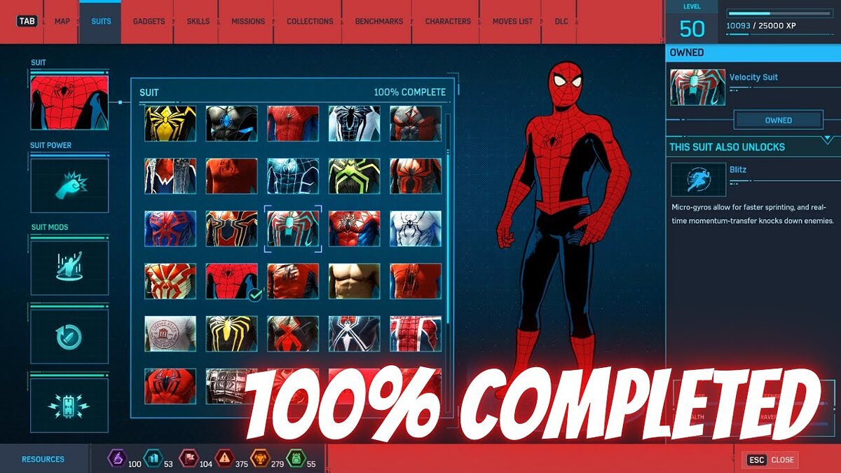 Marvel&#039;s Spider-Man Remastered — Сохранение на 100 процентов