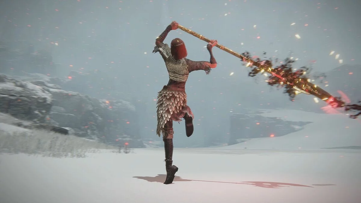 Elden Ring — Новые удары для черной алебарда горгульи