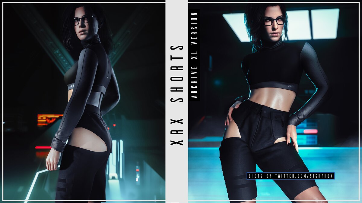 Cyberpunk 2077 — Стильные женские шорты