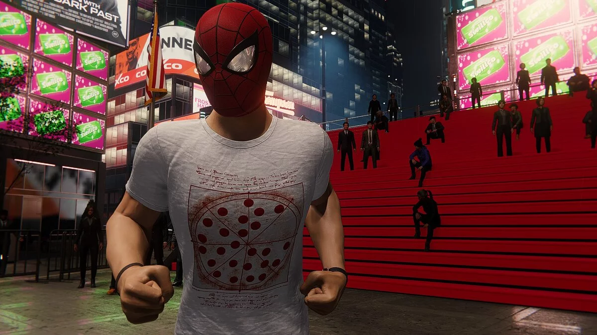 Marvel&#039;s Spider-Man Remastered — Футболка с пиццей