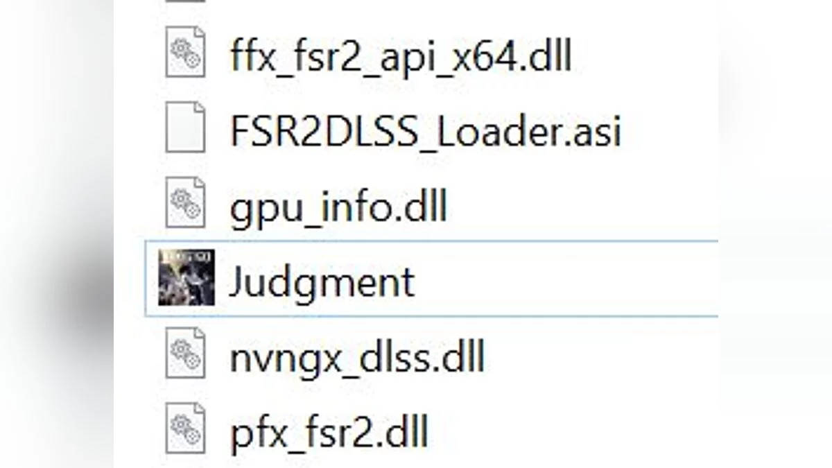 Judgment — DLSS for Judgment v0.1