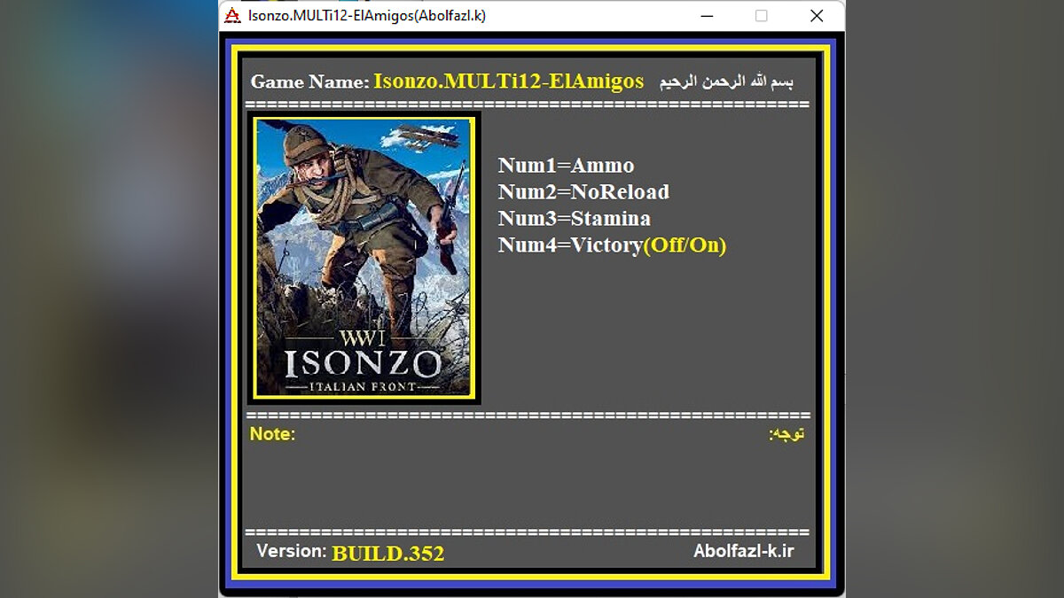Isonzo — Трейнер (+4) [Build 352]