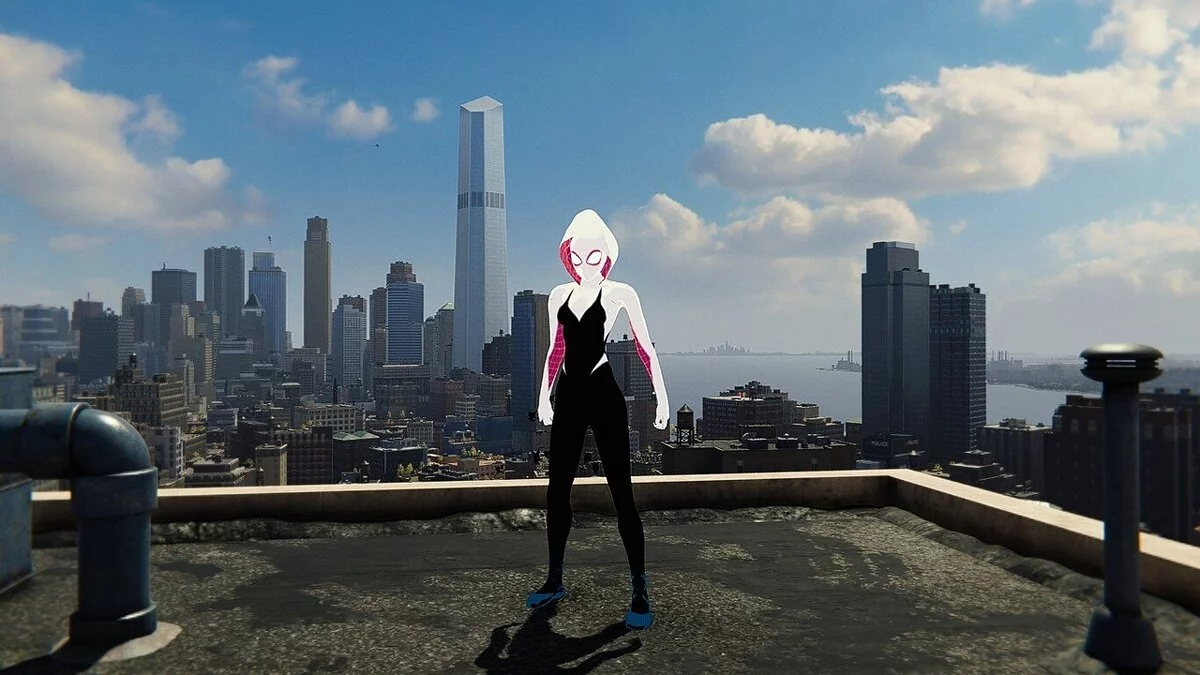 Marvel&#039;s Spider-Man Remastered — Паук Гвен из мультфильма «Человек-паук: Через вселенные»