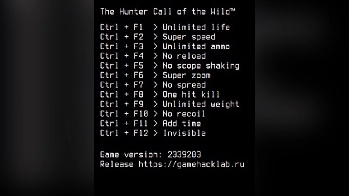 theHunter: Call of the Wild — Трейнер (+12) [2339283]