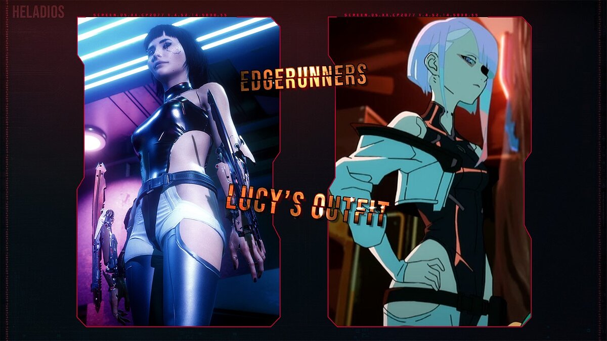 Cyberpunk 2077 — Одежда Люси из аниме «Киберпанк: Бегущие по краю»