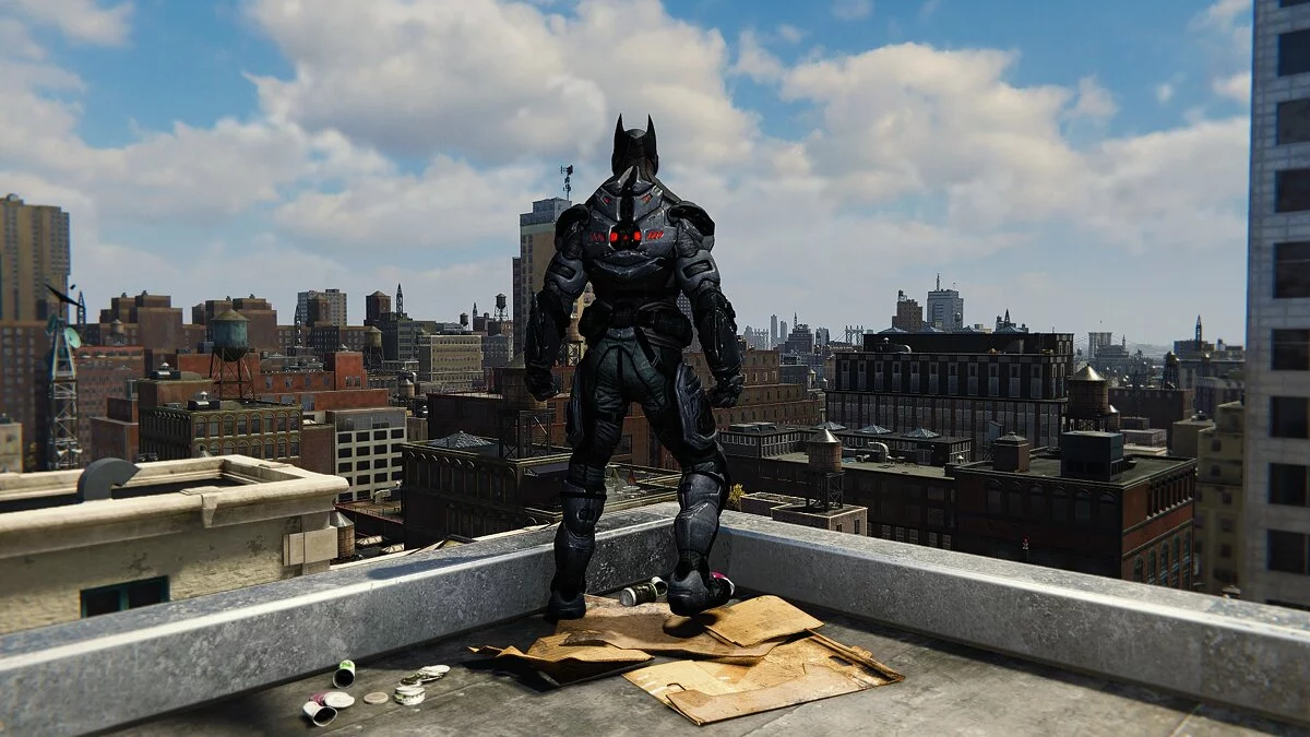 Marvel's Spider-Man Remastered — Бэтмен будущего из игры Arkham Knight