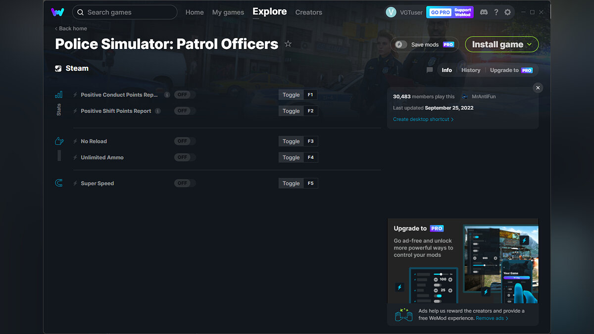 Police Simulator: Patrol Officers — Трейнер (+5) от 25.09.2022 [WeMod]