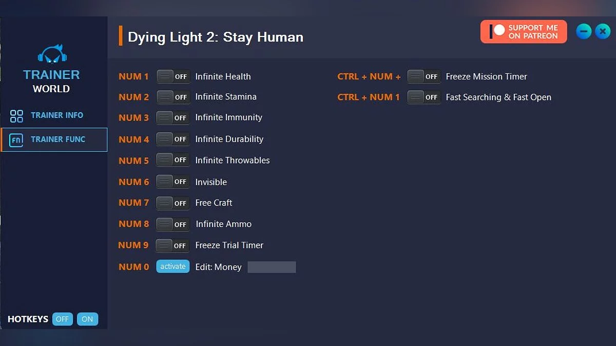 Dying Light 2 Stay Human — Трейнер (+12) [v1.6.0]