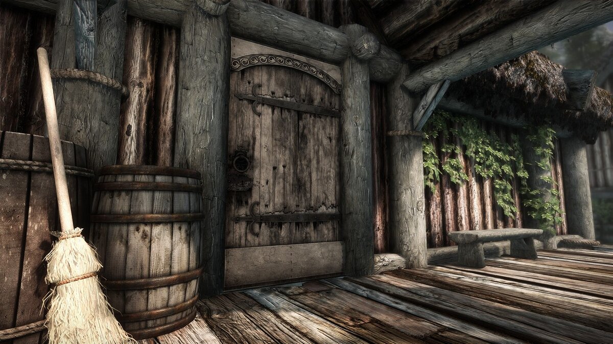 Elder Scrolls 5: Skyrim Special Edition — Реалистичная дверь фермы