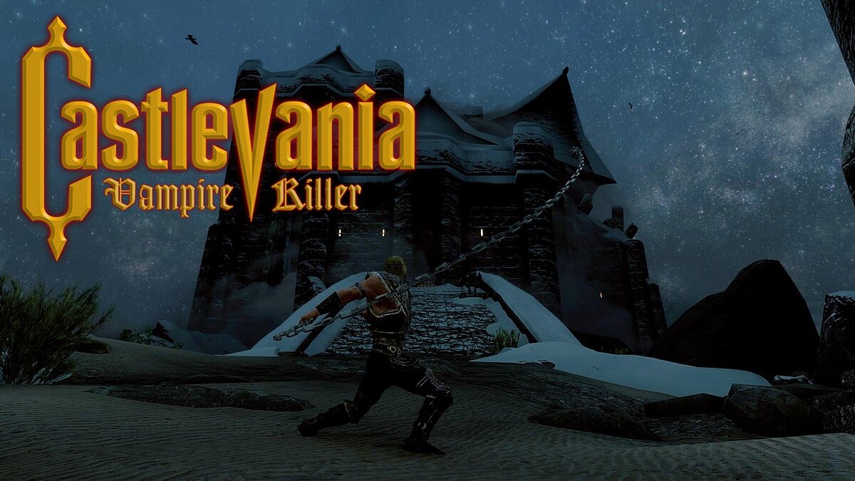 Elder Scrolls 5: Skyrim Special Edition — Хлыст из игры Castlevania