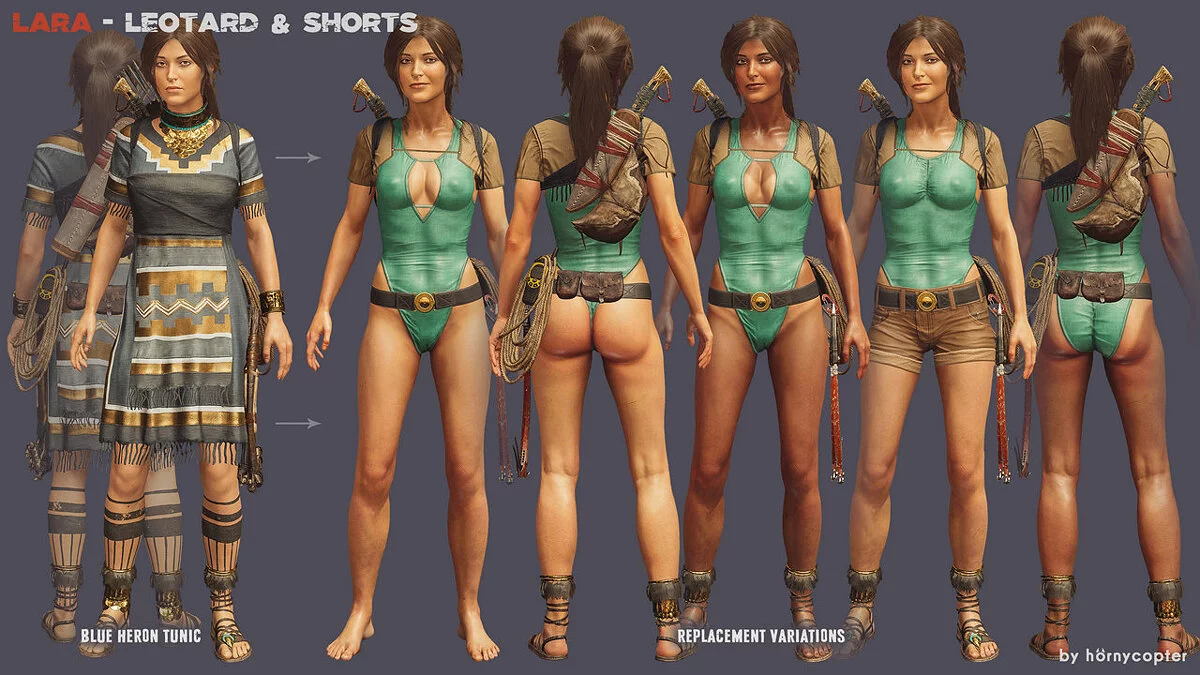 Shadow of the Tomb Raider — Купальник и шорты