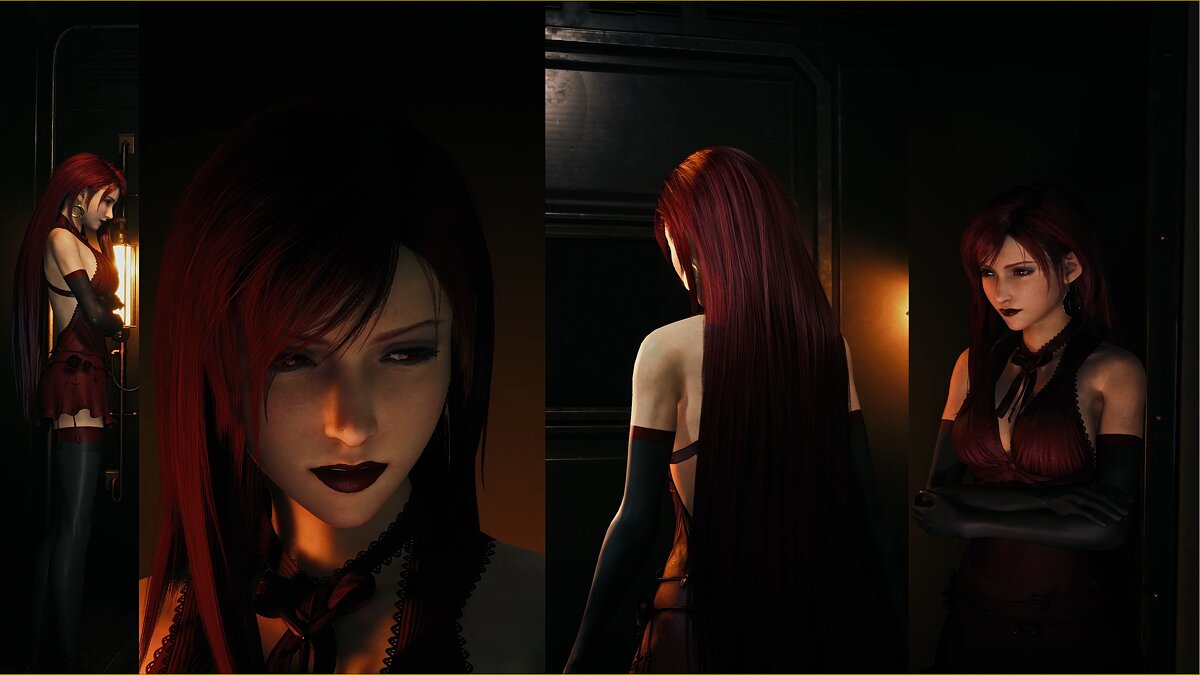 Final Fantasy VII Remake — Красное атласное платье Тифы