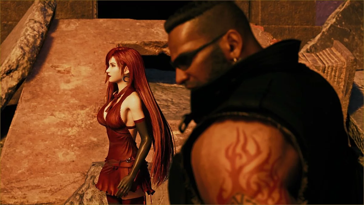 Final Fantasy VII Remake — Красное атласное платье Тифы