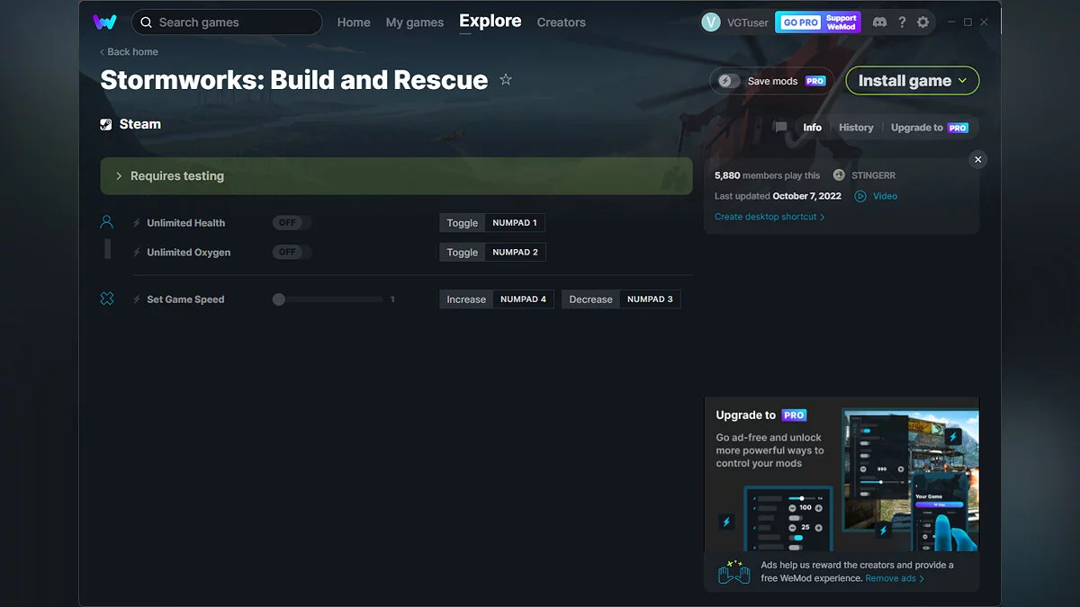 Stormworks: Build and Rescue — Трейнер (+3) от 07.10.2022 [WeMod]