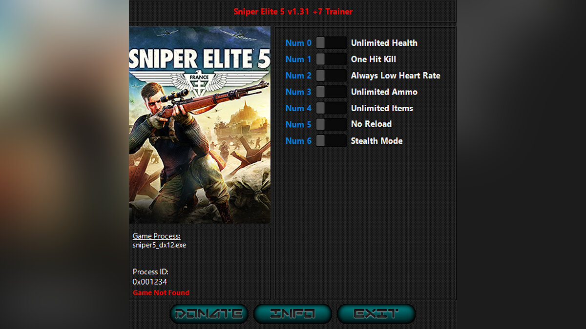 Sniper Elite 5 — Трейнер (+7) [1.31]