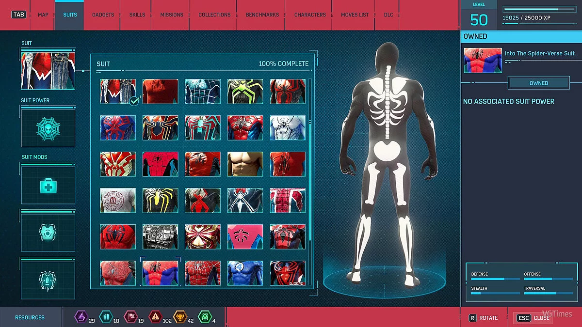Marvel's Spider-Man Remastered — Жуткий костюм скелета