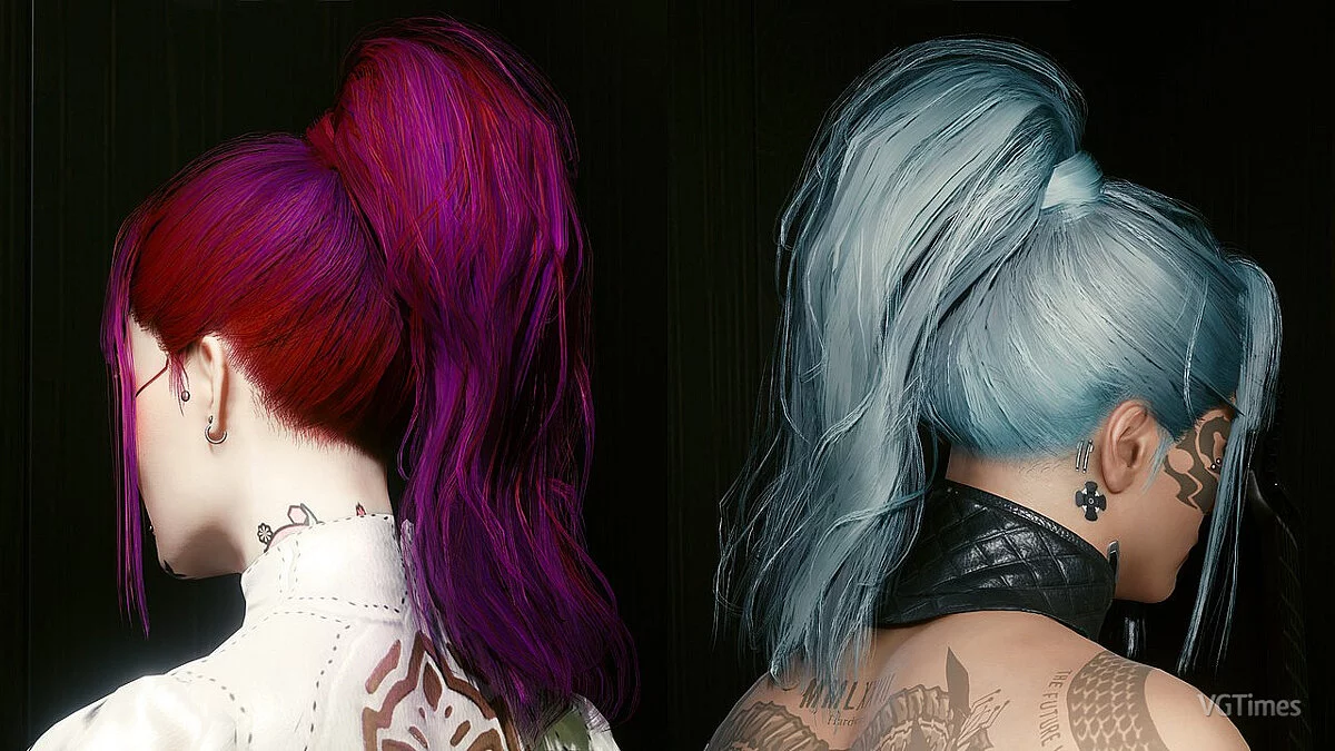 Cyberpunk 2077 — Прическа с высоким хвостом