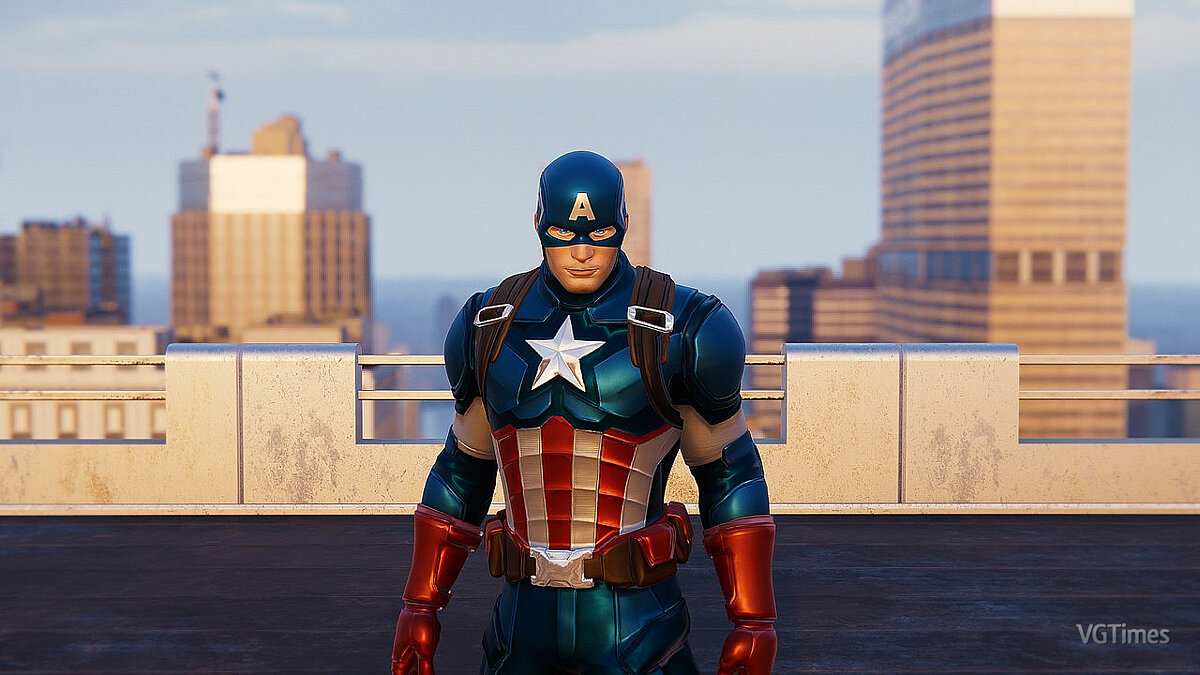 Marvel&#039;s Spider-Man Remastered — Капитан Америк (слот для костюма)